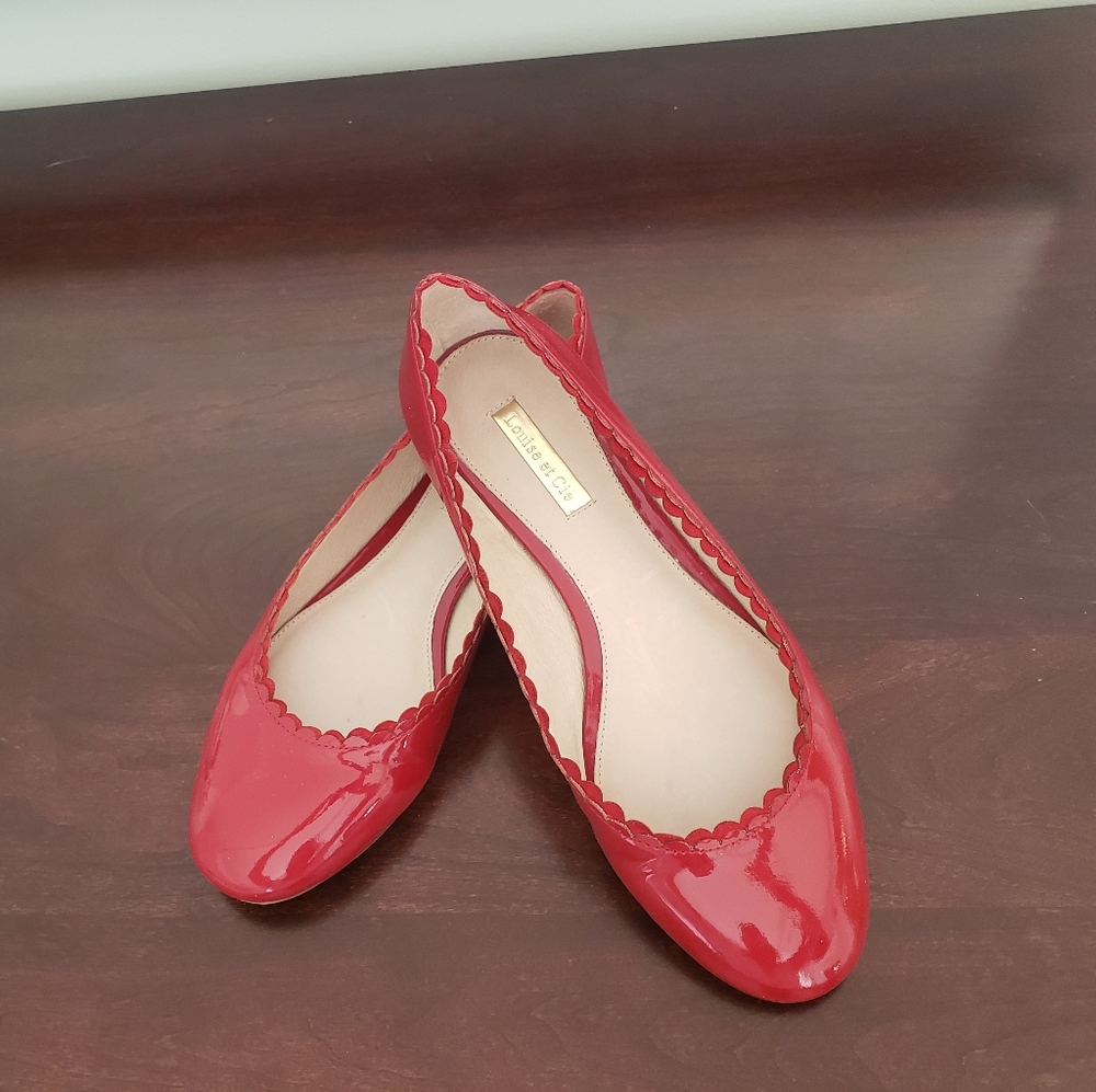 Louise et Cie Red Leather Patent Flats